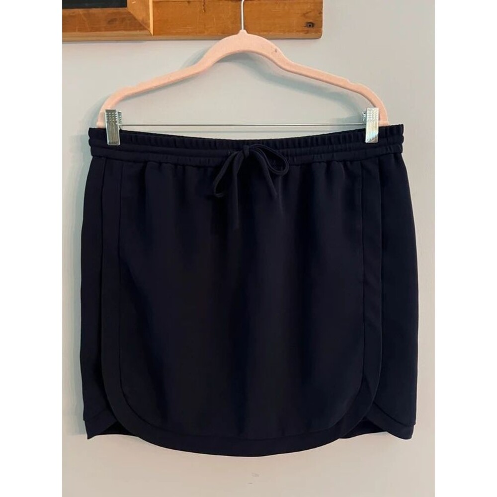 J.Crew Navy Pull-On Tulip Skirt Drawstring Pockets